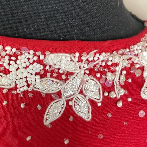 Lafayette 148 100% linen tunic with embroidered neckline women’s M - Picture 11 of 16